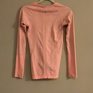 Lululemon Athletica Light Pink Long Sleeve Shirt